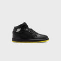 Jordan GS Air Jordan 1 Mid SE - Black / Opti Yellow / Silver