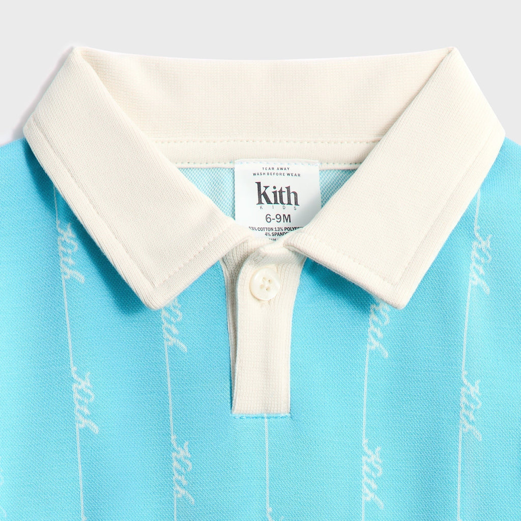 Kith Baby Script Knit Romper - Aragonite