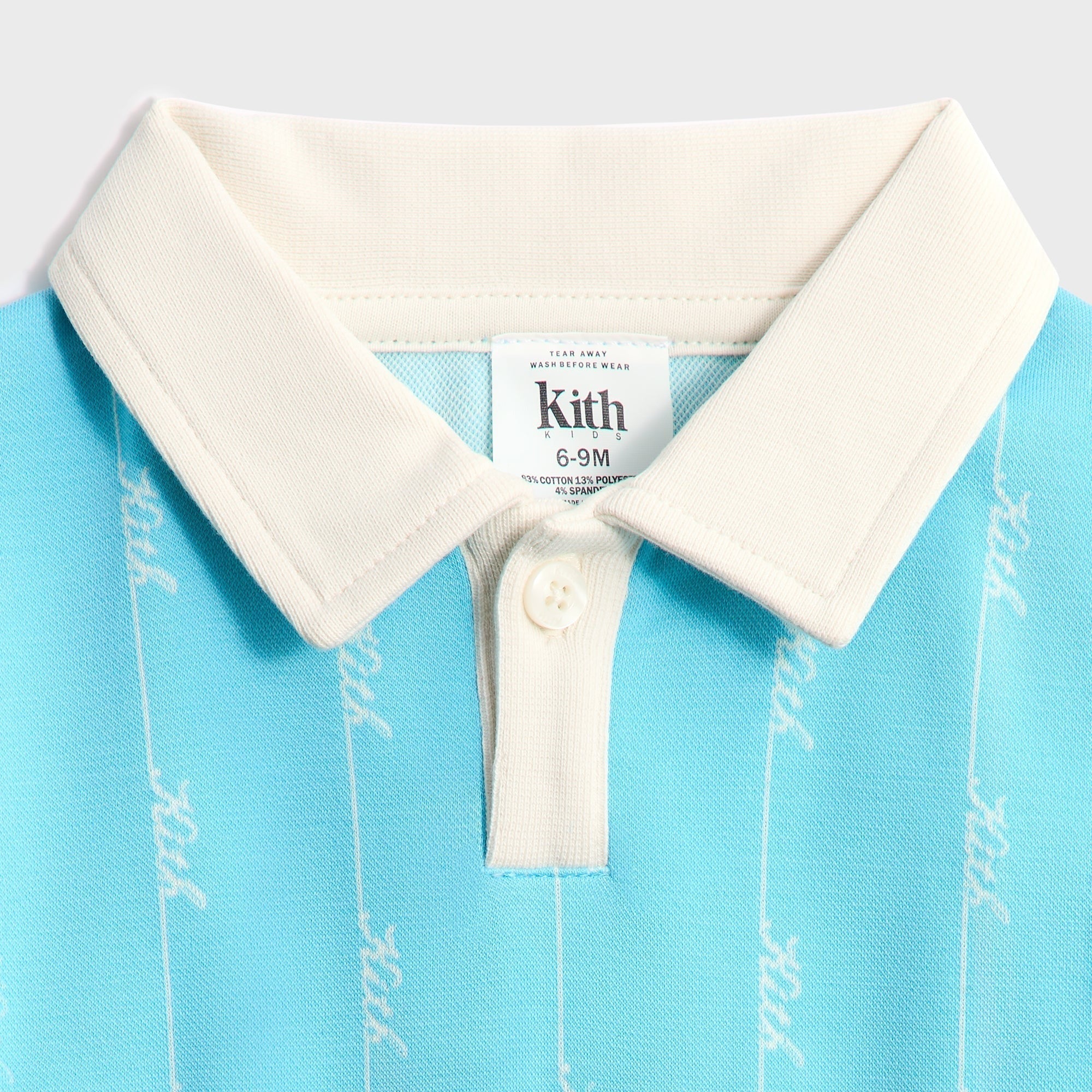 Kith Baby Script Knit Romper - Aragonite