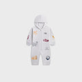 Kith Baby Logo Nelson Coverall - Light Heather Grey