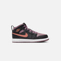 Nike PS Air Jordan 1 Mid Se - Black / Sky J Orange / Sky J Mauve / White