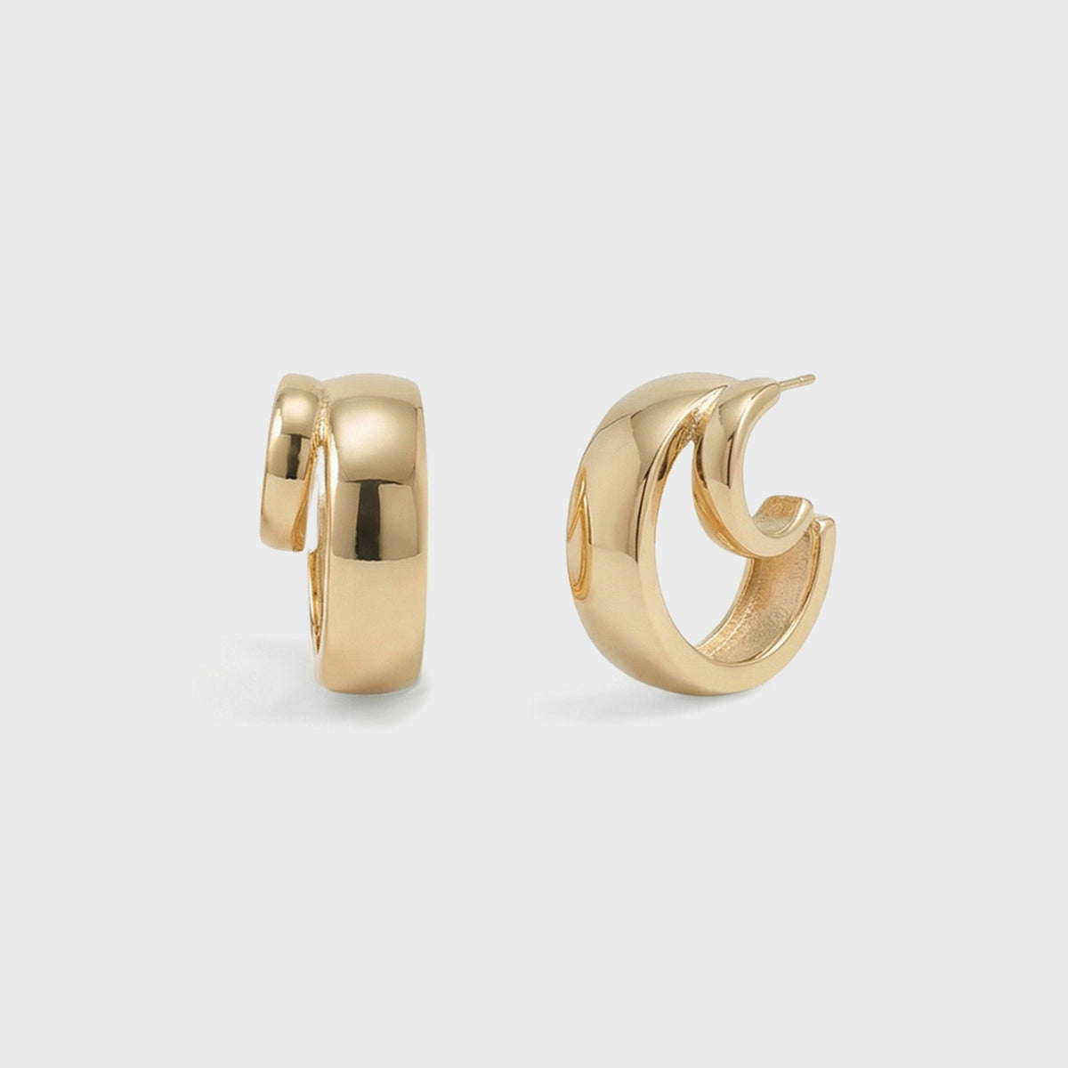 Shashi Double Hoop Earring - Gold