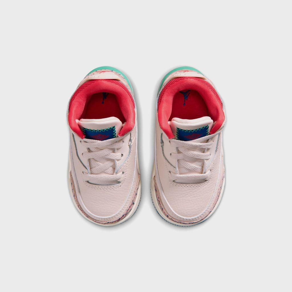 Jordan TD Jordan 3 Retro - Chalk / True Blue / Kinetic Green / Track Red