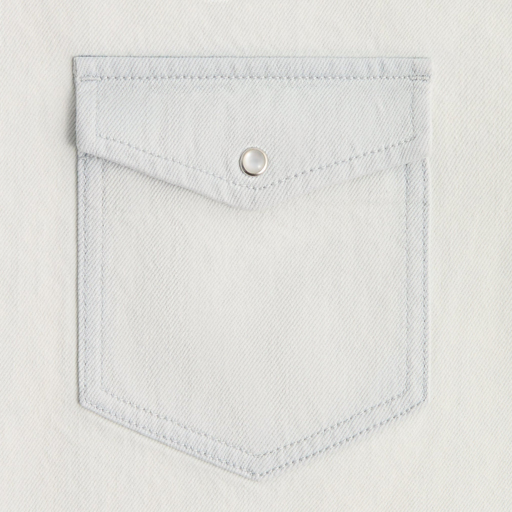 Kith Midweight Denim Long Sleeve Warwick Shirt - Eden Wash