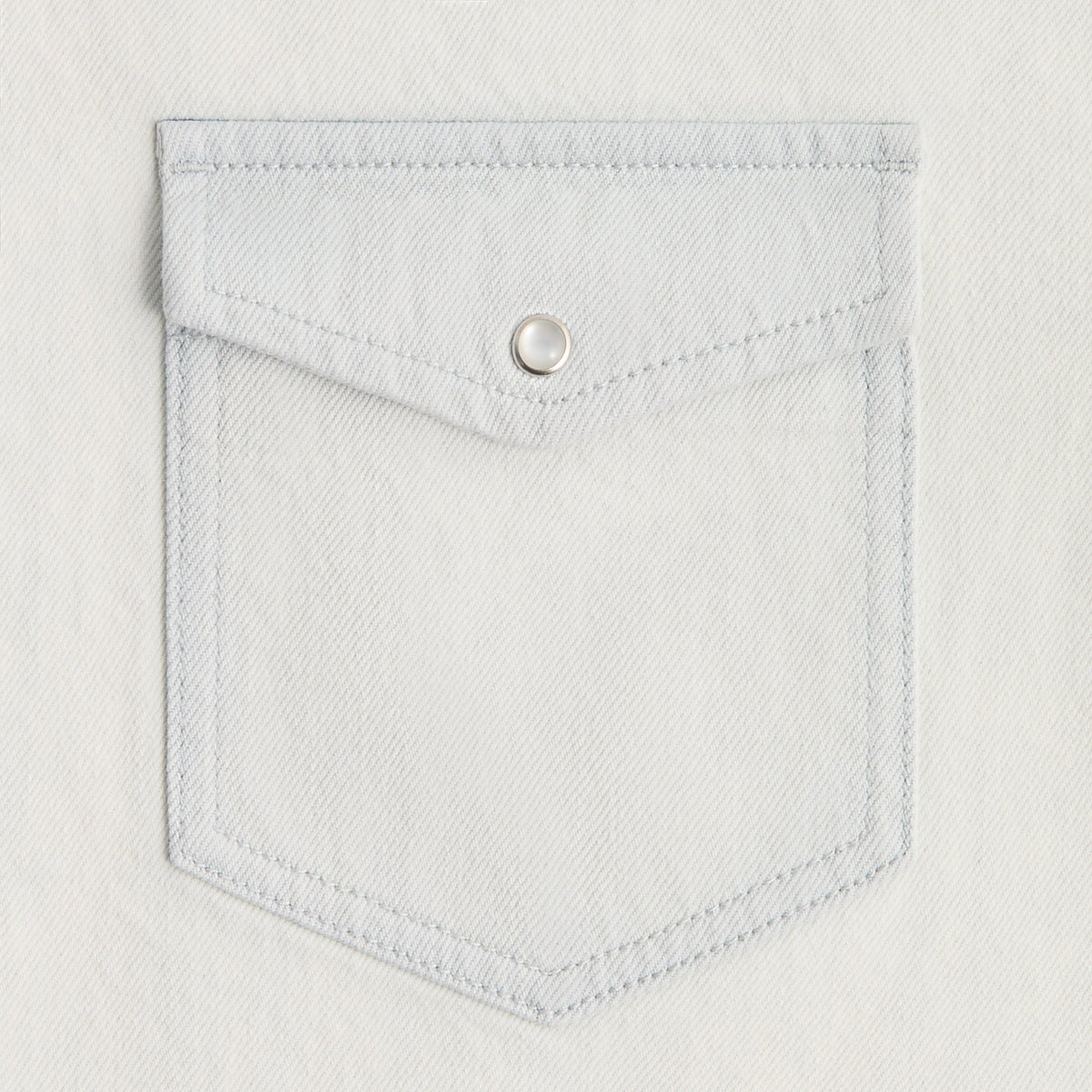 Kith Midweight Denim Long Sleeve Warwick Shirt - Eden Wash