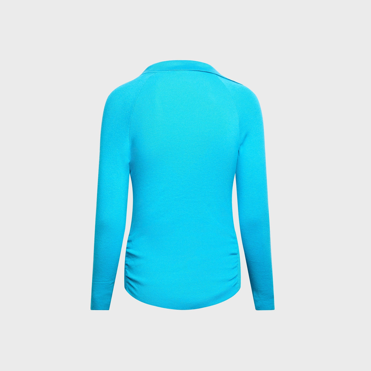 Isa Boulder Scrunched Asymmetric Top - Turquoise