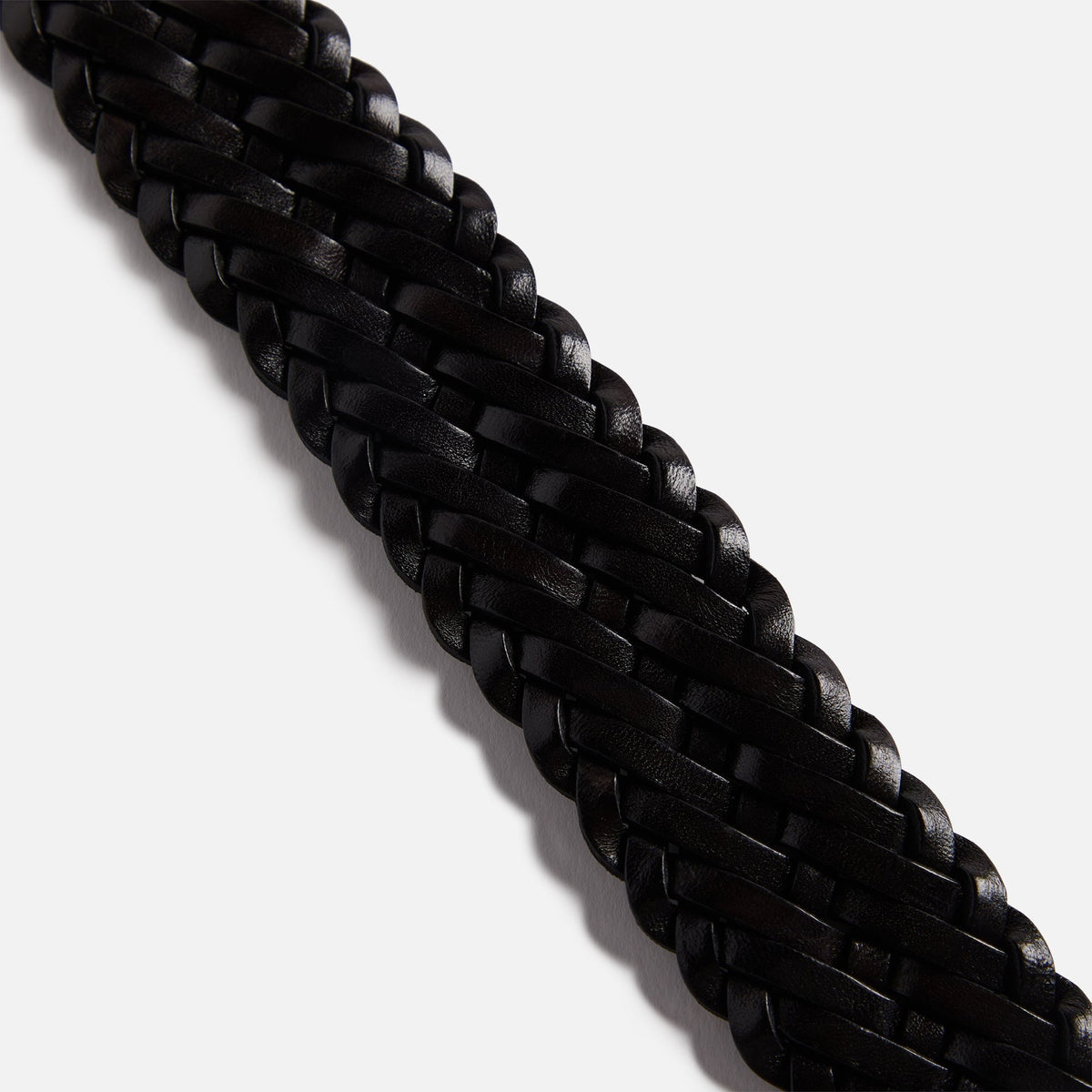 Anderson's Woven Leather Belt - Brown