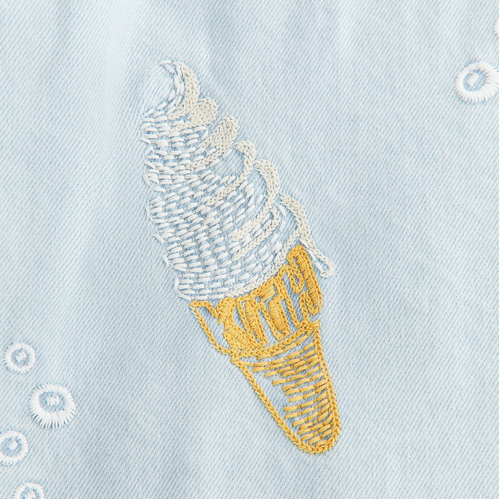Kith Kids Novelty Thompson Camp Shirt - Light Indigo