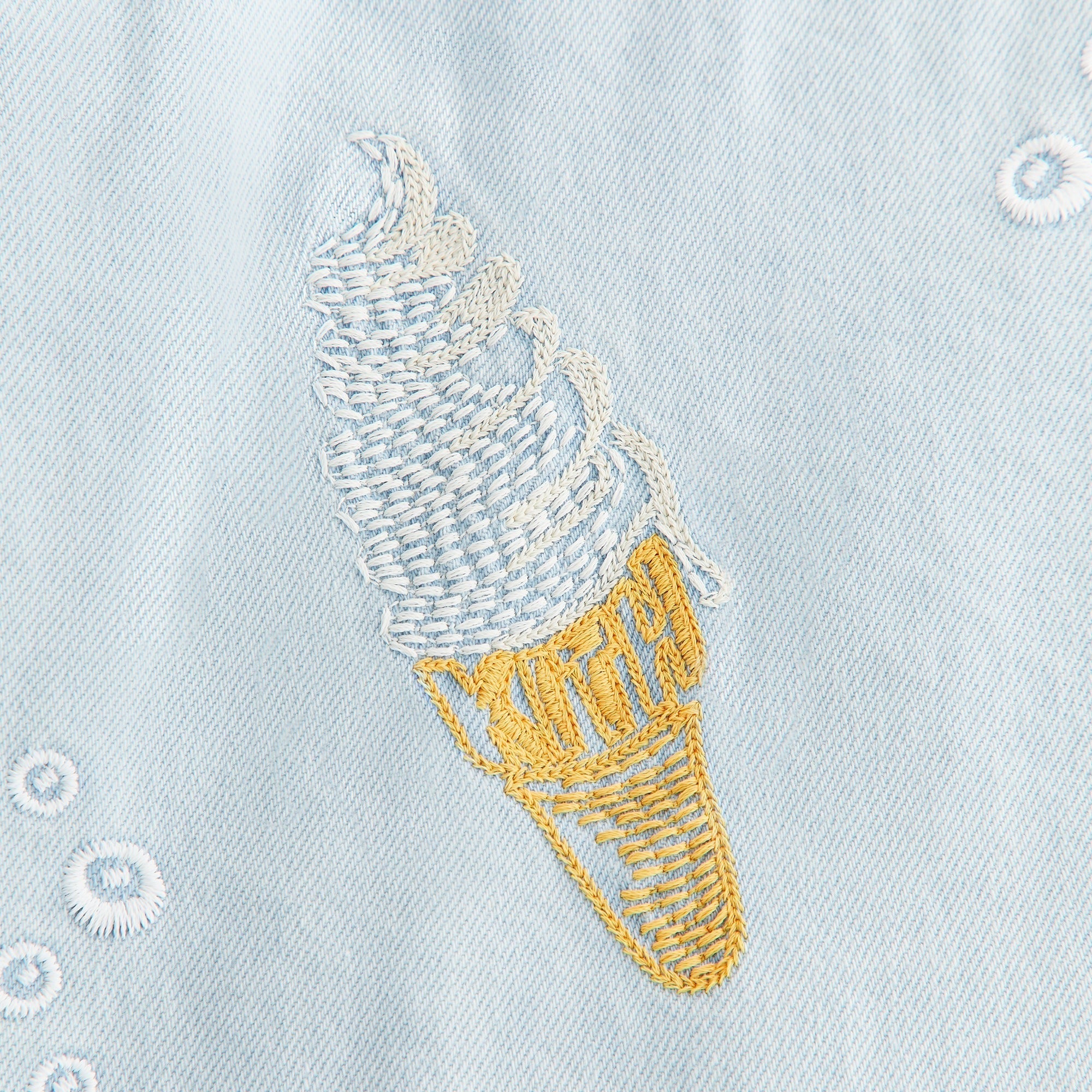 Kith Kids Novelty Thompson Camp Shirt - Light Indigo