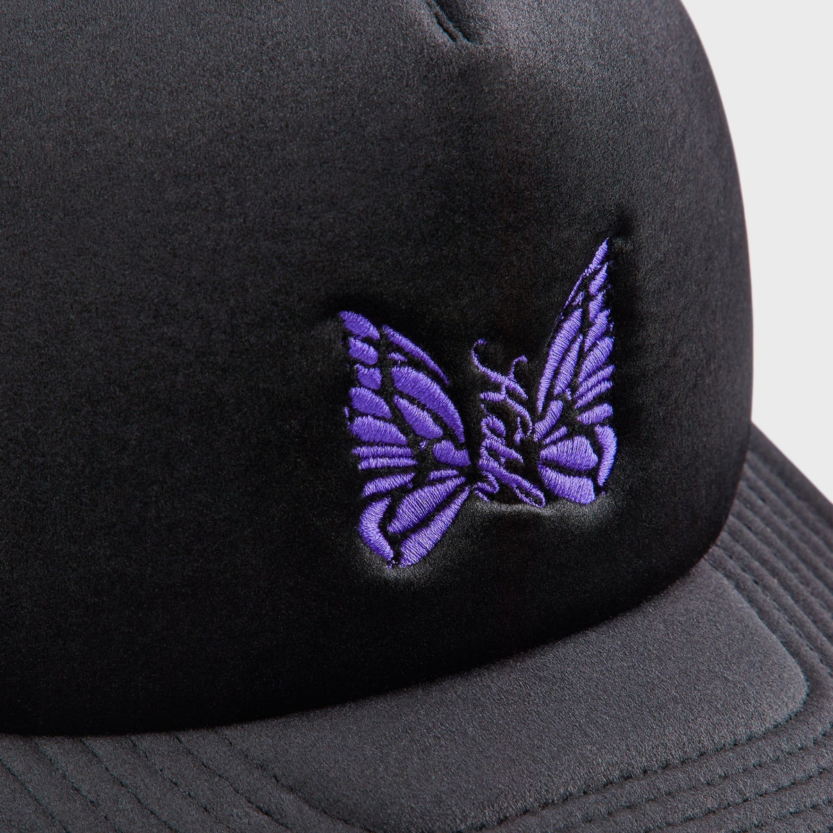 Kith for Needles Velour Nolan Trucker Cap - Black