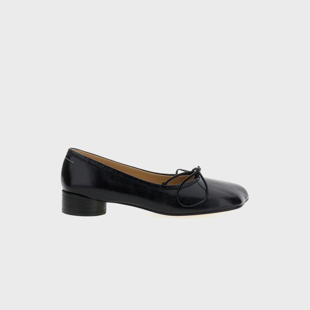 MM6 Maison Margiela Anatomic Ballerina Flats - Black