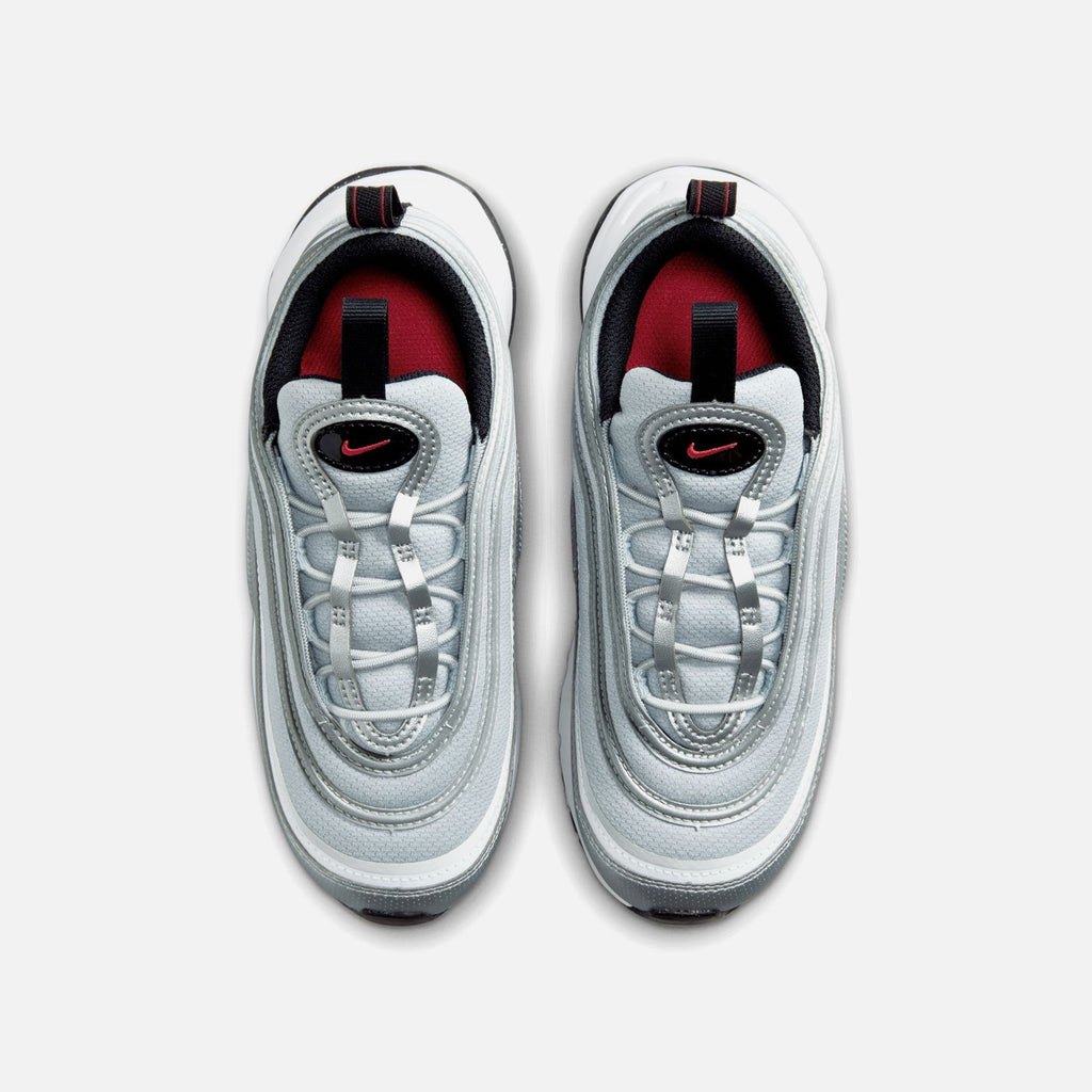 Nike Pre-School Air Max 97 - Metallic Silver / Varsity Red / White / Black