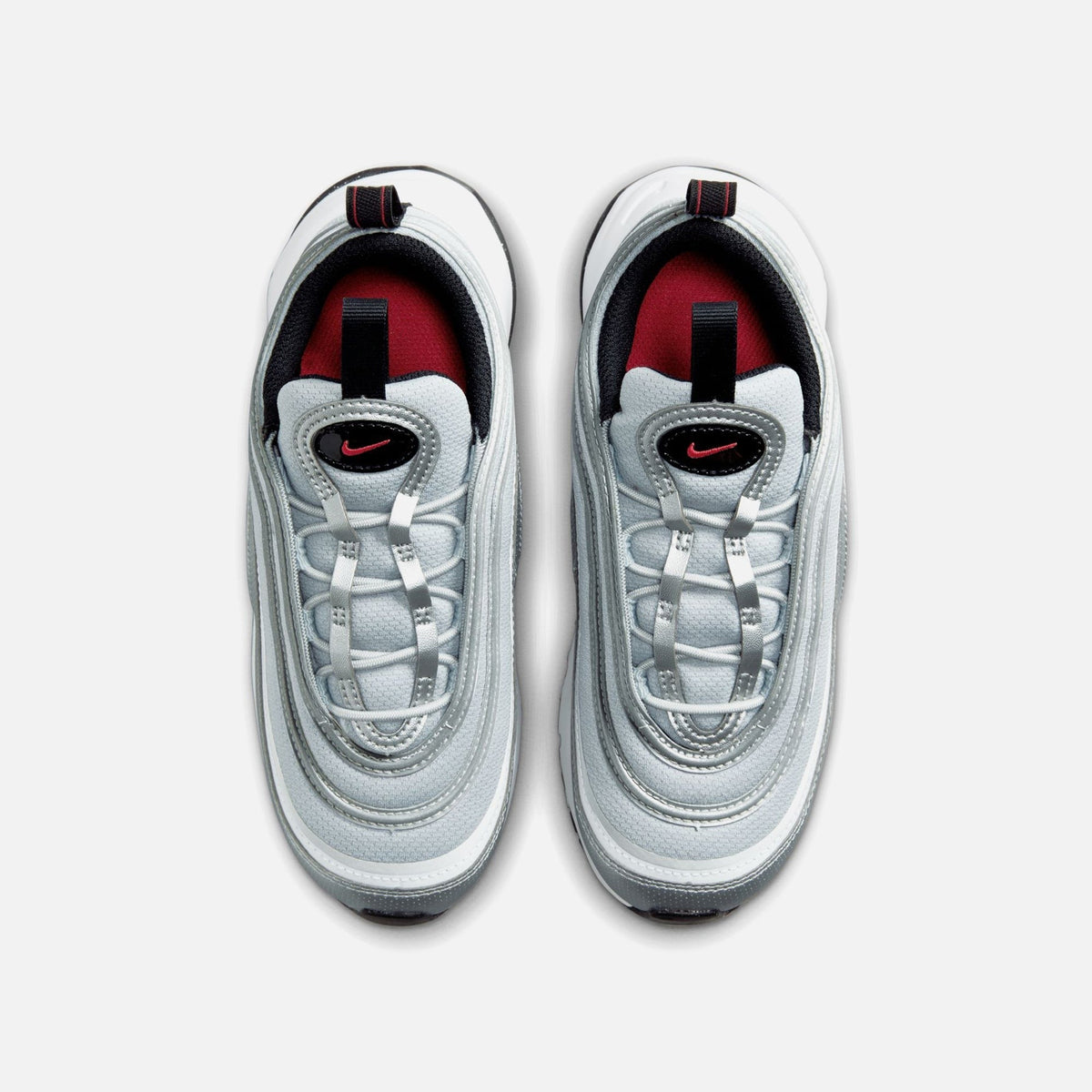Nike Pre-School Air Max 97 - Metallic Silver / Varsity Red / White / Black