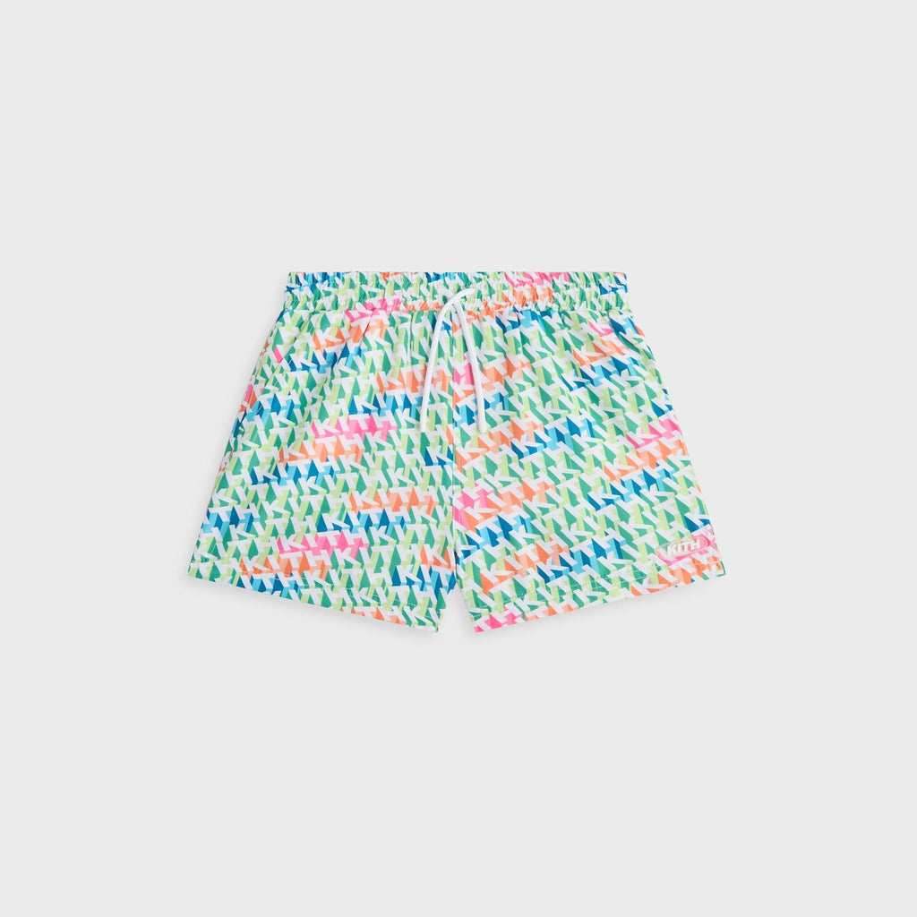 Kith Kids 3D Monogram Kai Swim Trunk - Peridot