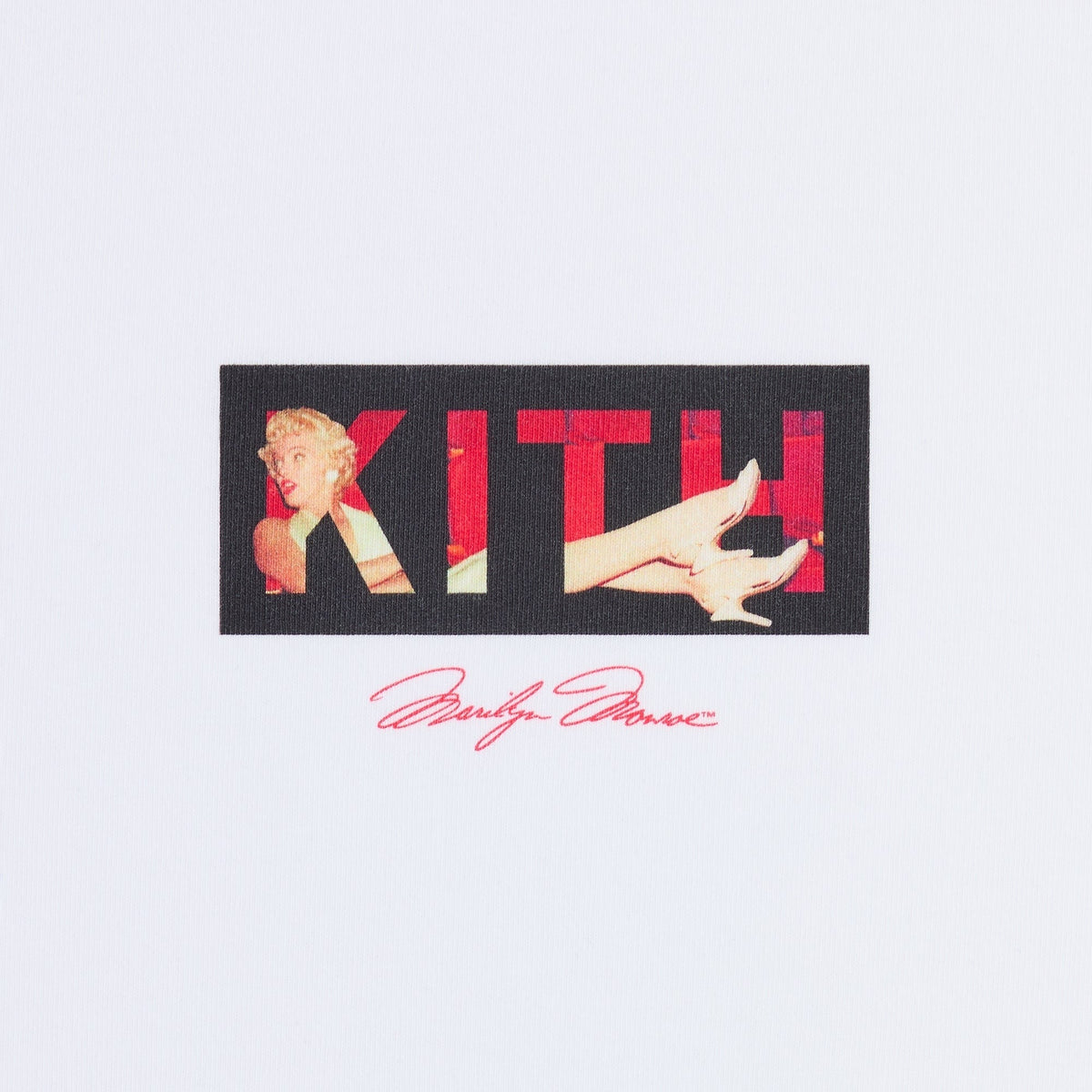 Kith for Marilyn Monroe Seven Year Classic Logo Tee - White