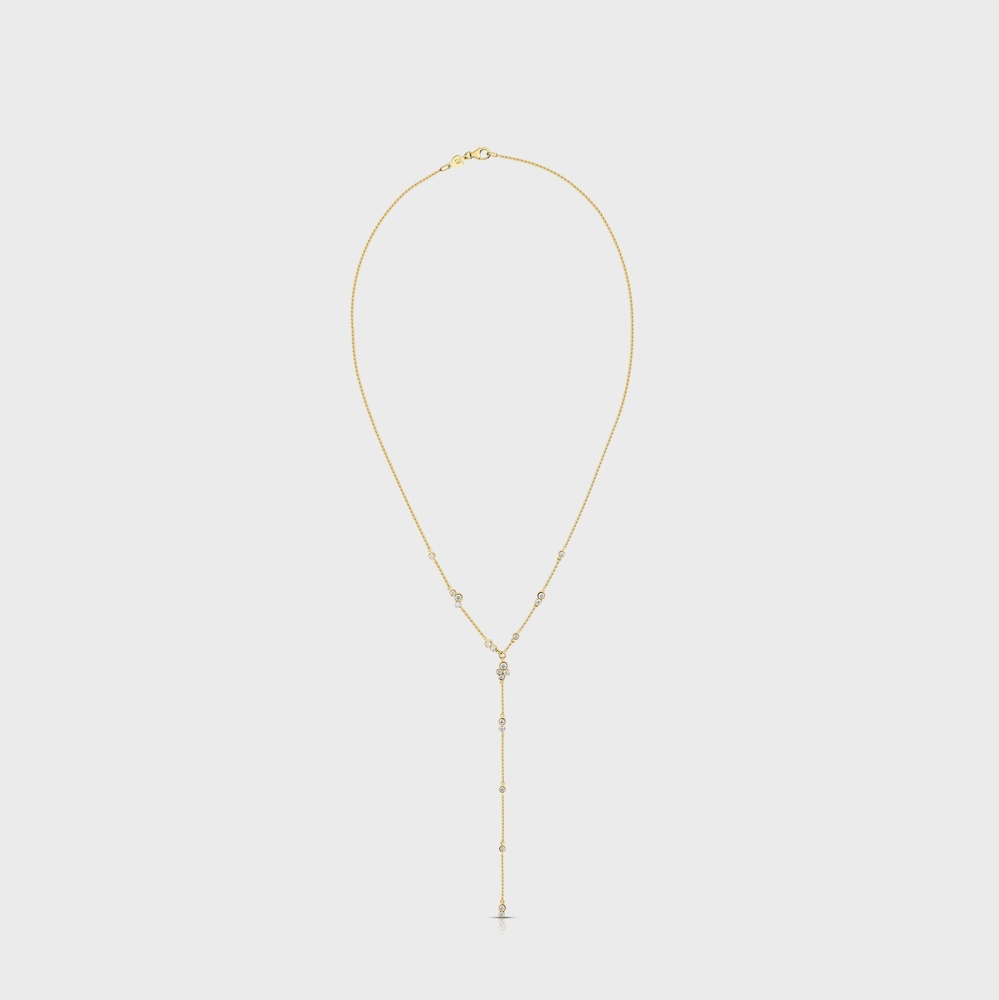Isa Grutman Bubbles Lariat Necklace - Yellow Gold