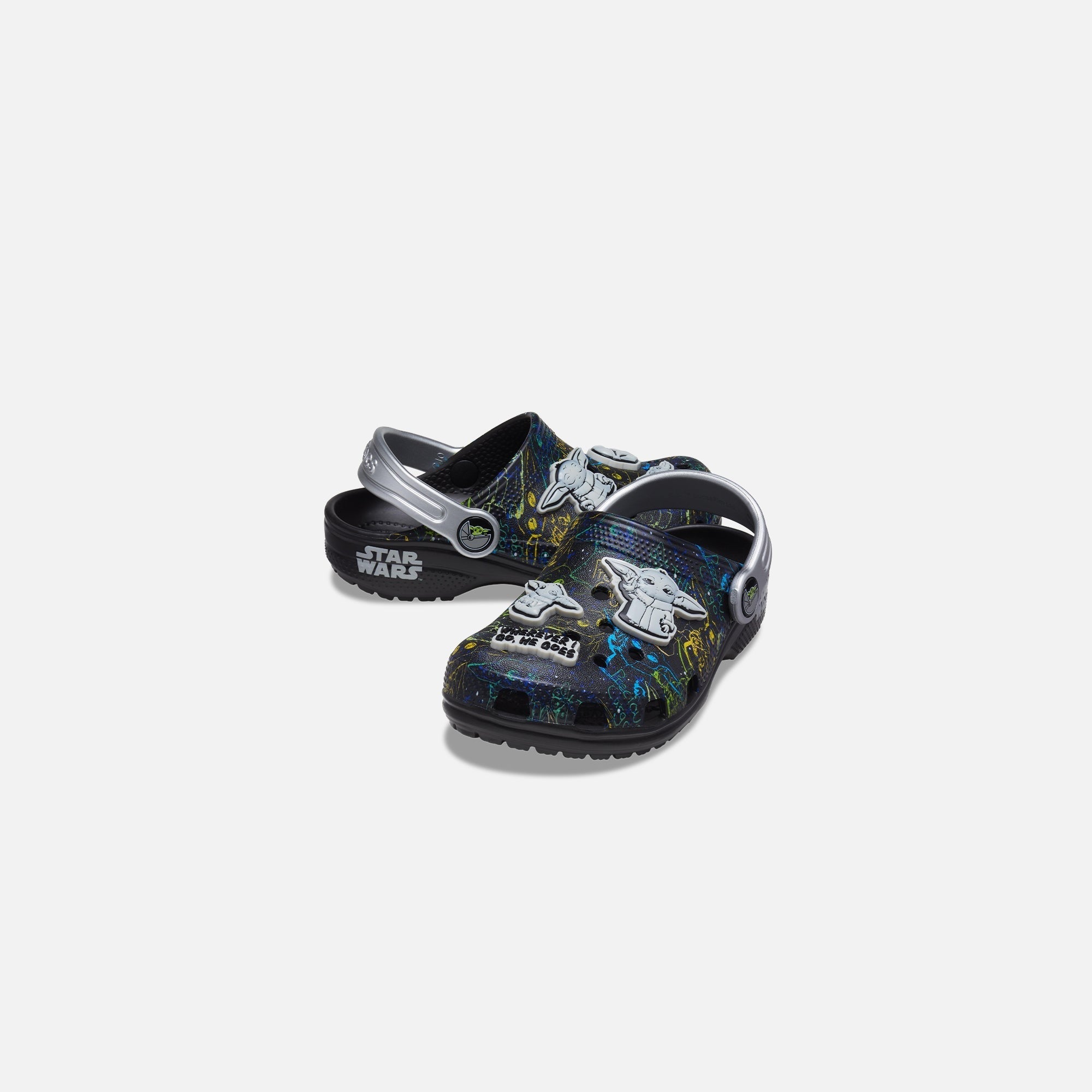 Crocs Toddler Classic Grogu Clog - Black