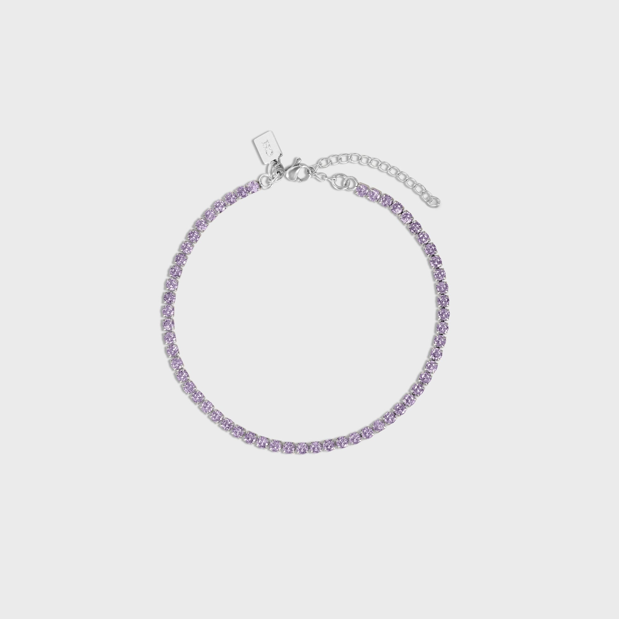 Crystal Haze Serena Anklet - Lavender