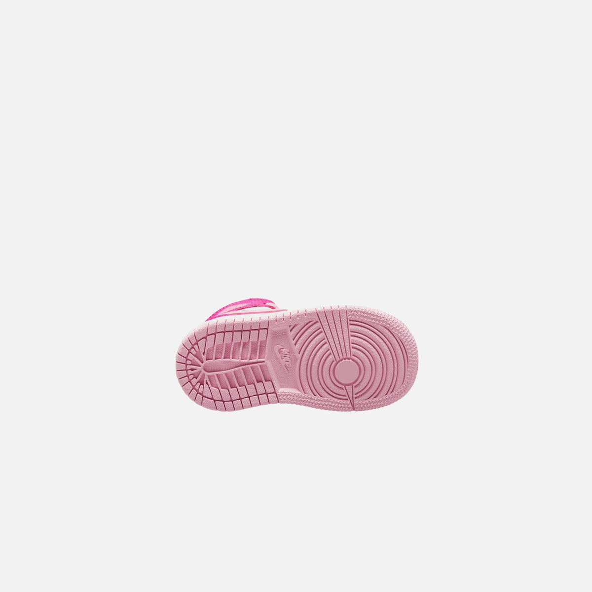 Nike TD Air Jordan 1 Mid - White / Med Soft Pink / Fierce Pink