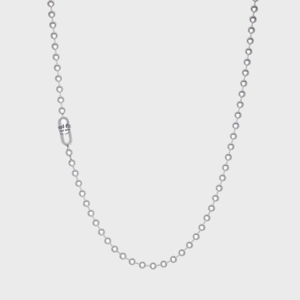GOOD ART HLYWD Logo Poplock Necklace - Silver