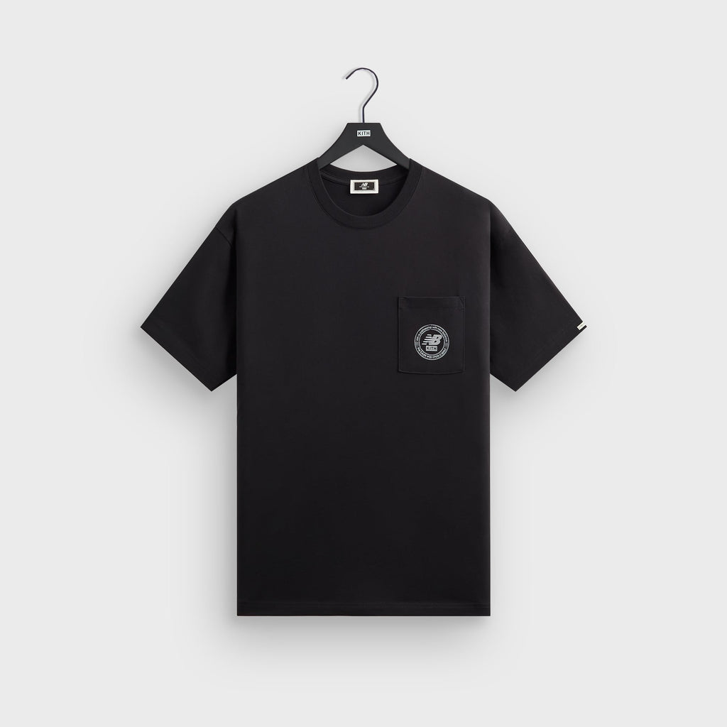 Kith & New Balance Crest Pocket Tee - Black