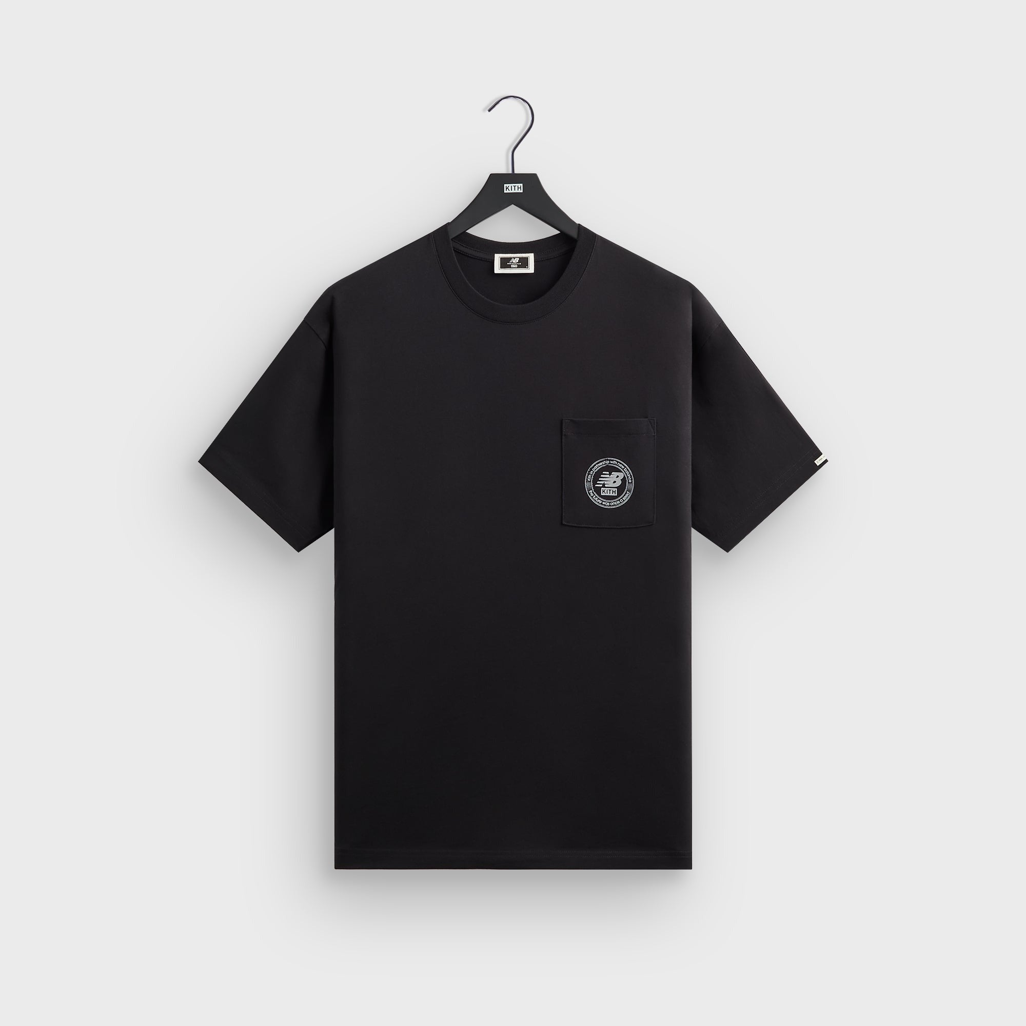 Kith & New Balance Crest Pocket Tee - Black