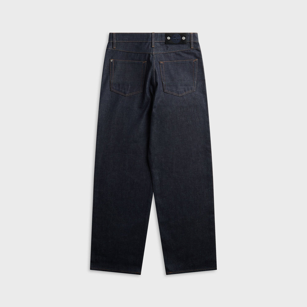 Stone Island Indigo Denim-Raw Loose-fit Jean - Blue Raw