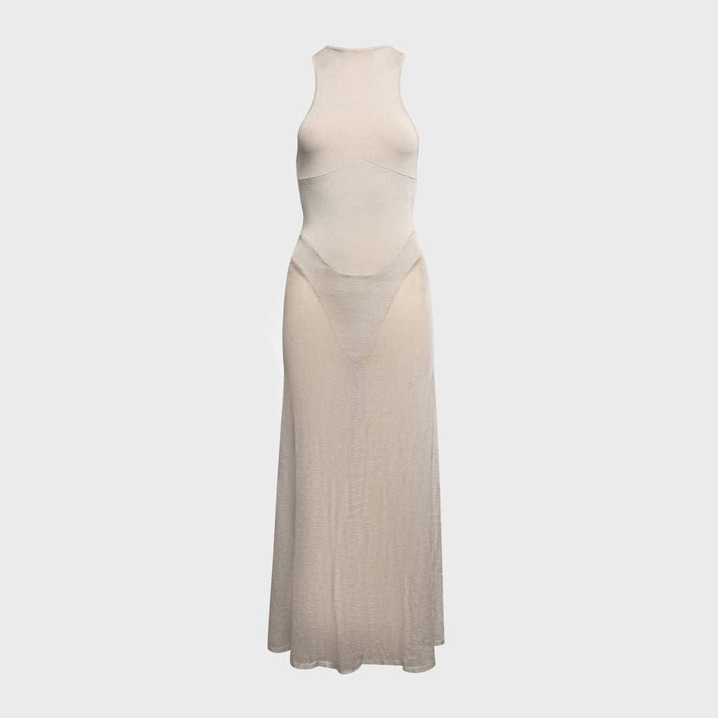 Isa Boulder Cowl Maxi Dress - Ash
