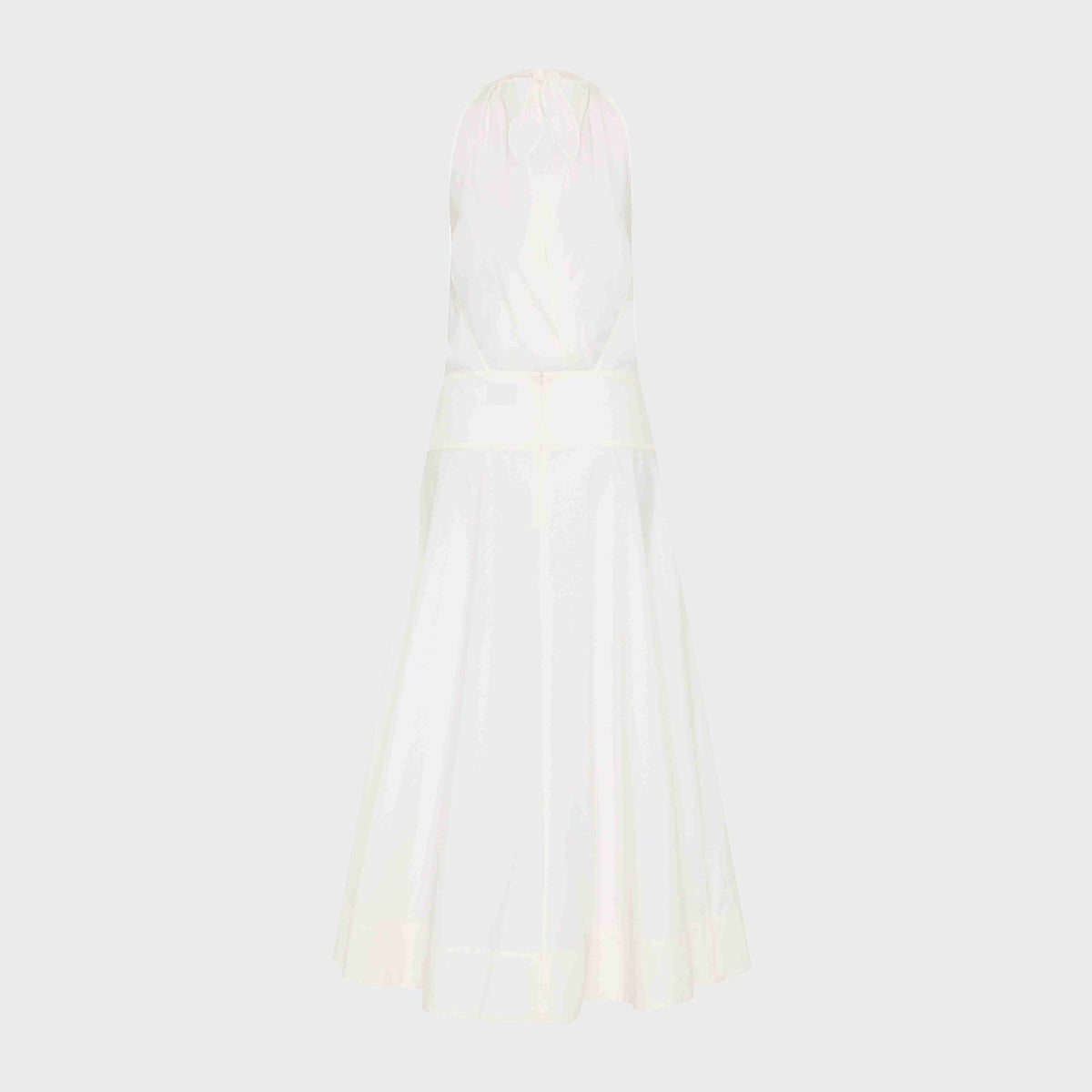 St. Agni Halter Circle Hem Dress - Off White
