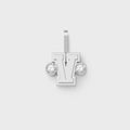 Greg Yuna Sÿlver Babÿ Umlaut Initial 'V' Pendant - Sterling Silver