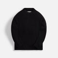 Jil Sander Cotton Rib Crew Neck With Wrap Back - Black