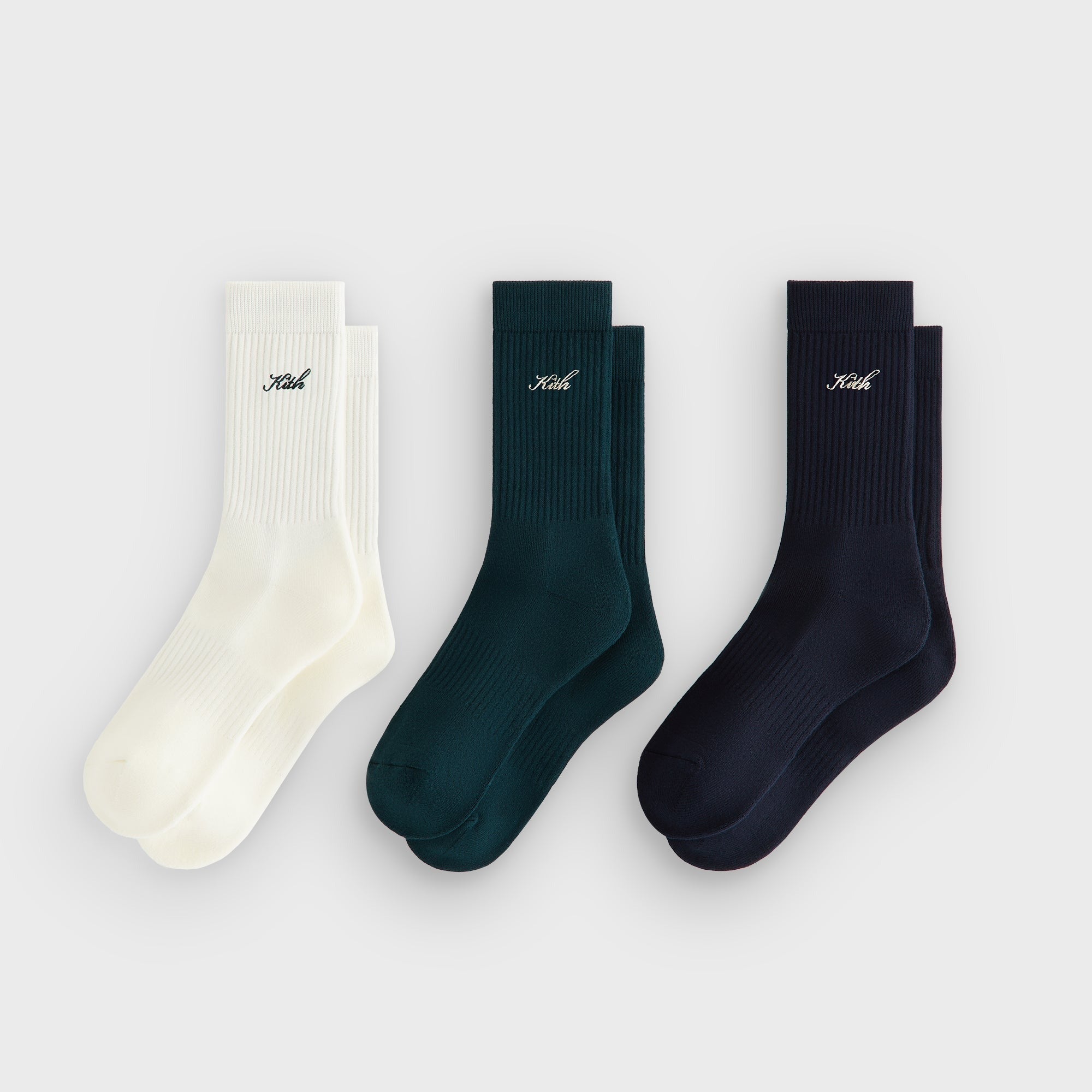 Kith Women 3-Pack Cotton Classic Crew Socks - Multi