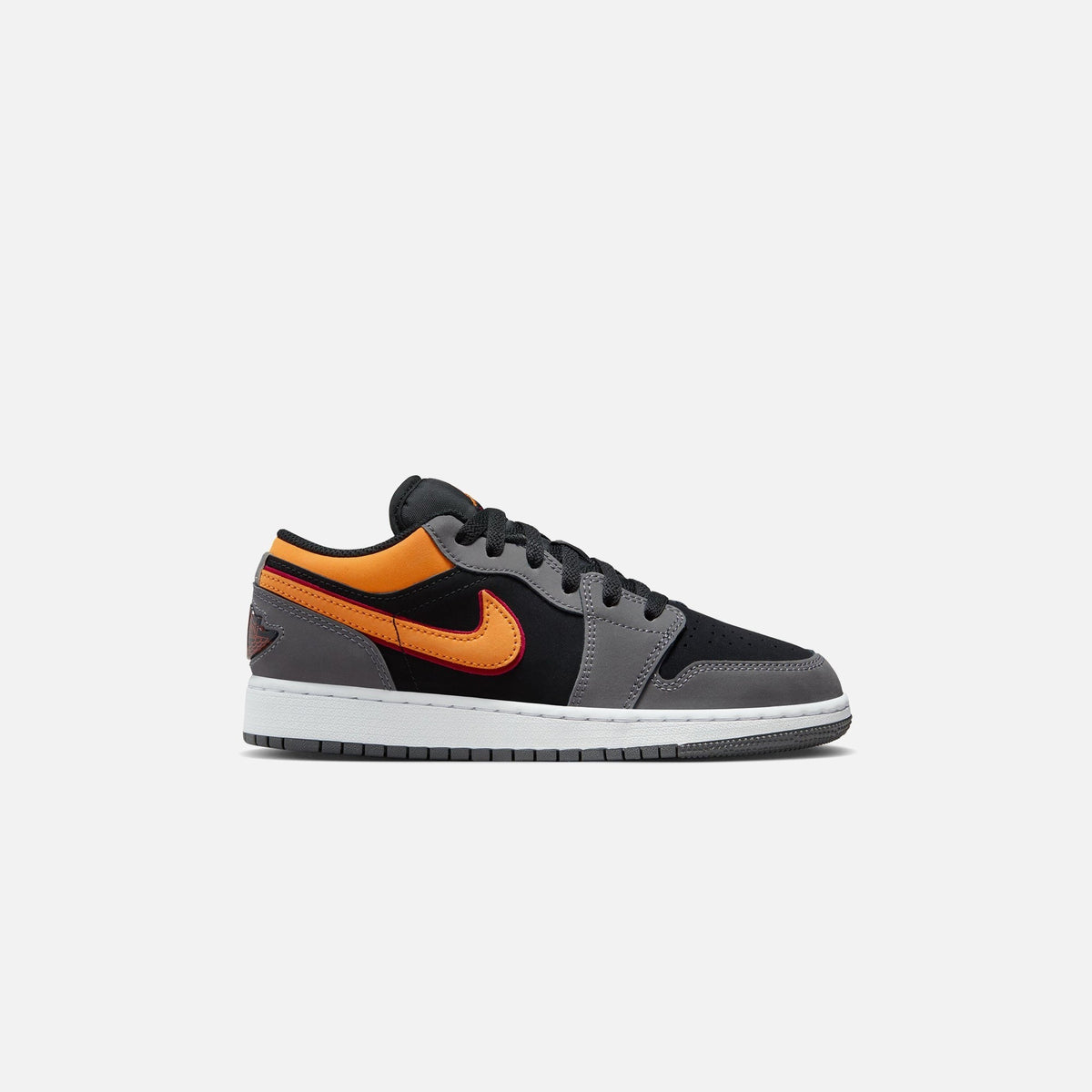 Nike GS Air Jordan 1 Low Se - Black / Vivid Orange / Light Graphite