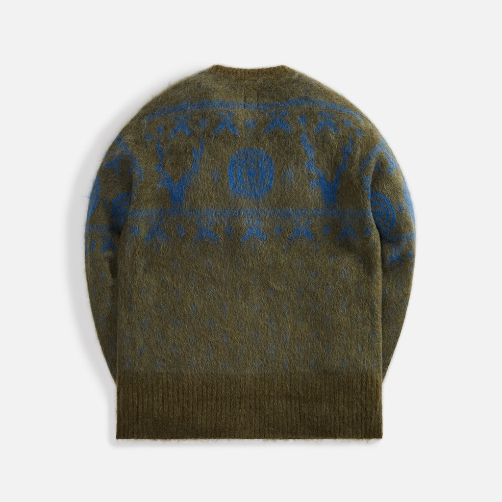 South2 West8 Loose Fit Crew Neck Cardigan S2W8 Nordic - Navy