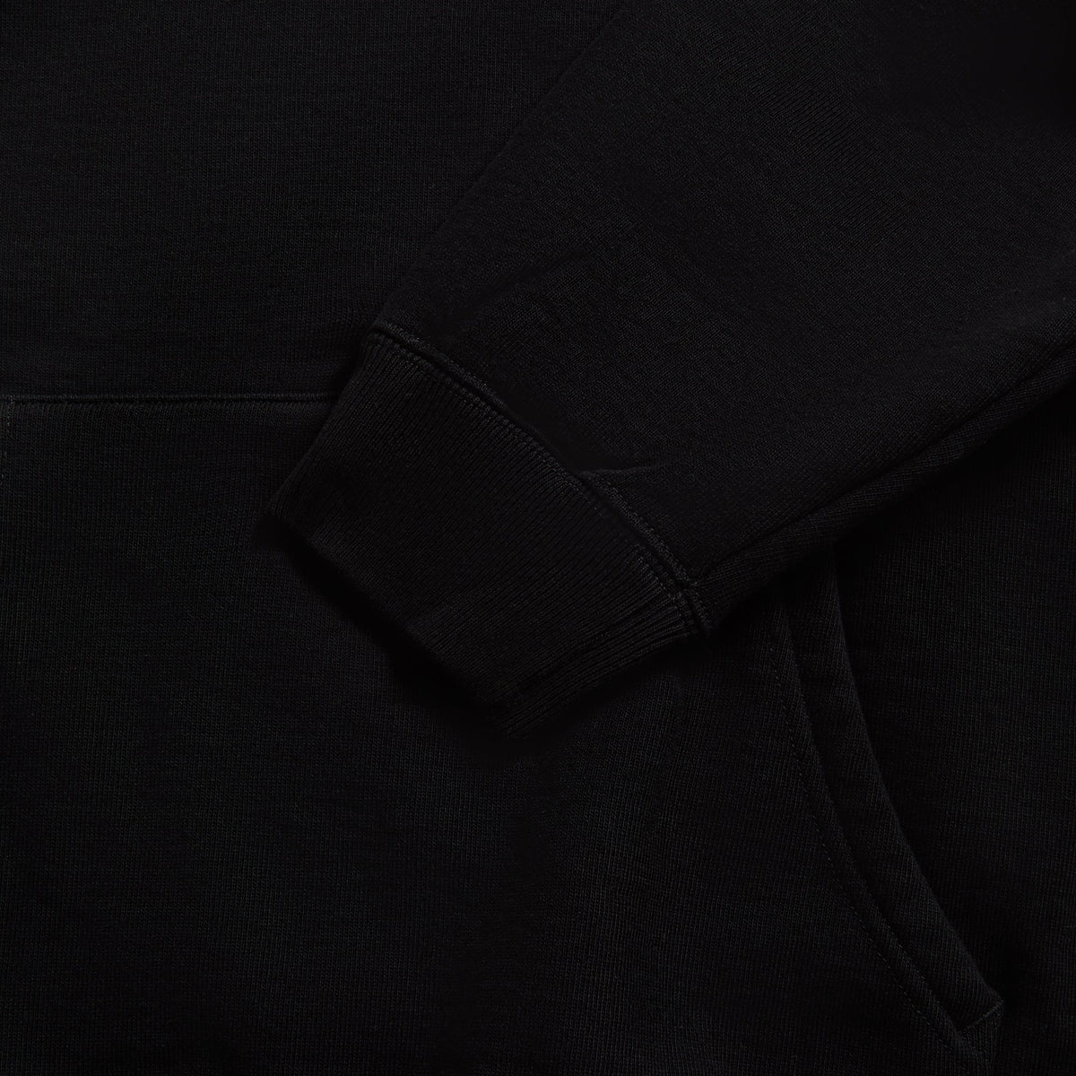 Auralee Smooth Soft BD Sweat Parka - Black