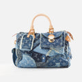 WGACA Louis Vuitton Denim Patchwork Speedy - Blue