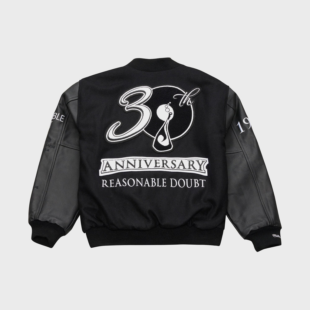 Mitchell & Ness x Jay-Z Reasonable Doubt x New York Yankees Varsity Full-Snap Jacket - Black