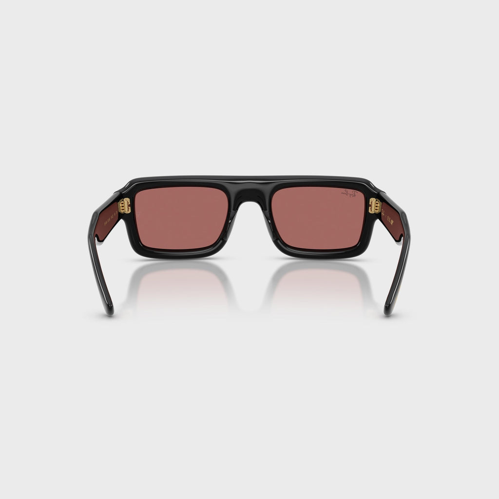 Ray-Ban x A$AP Rocky Flacko Puffer Sunglasses - Black Frame / Violet Lens