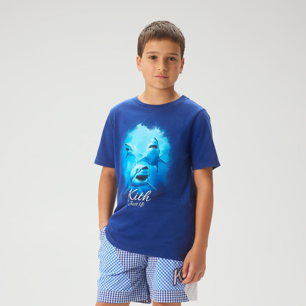 Kith Kids Great White Shark Vintage Graphic Tee - Layer