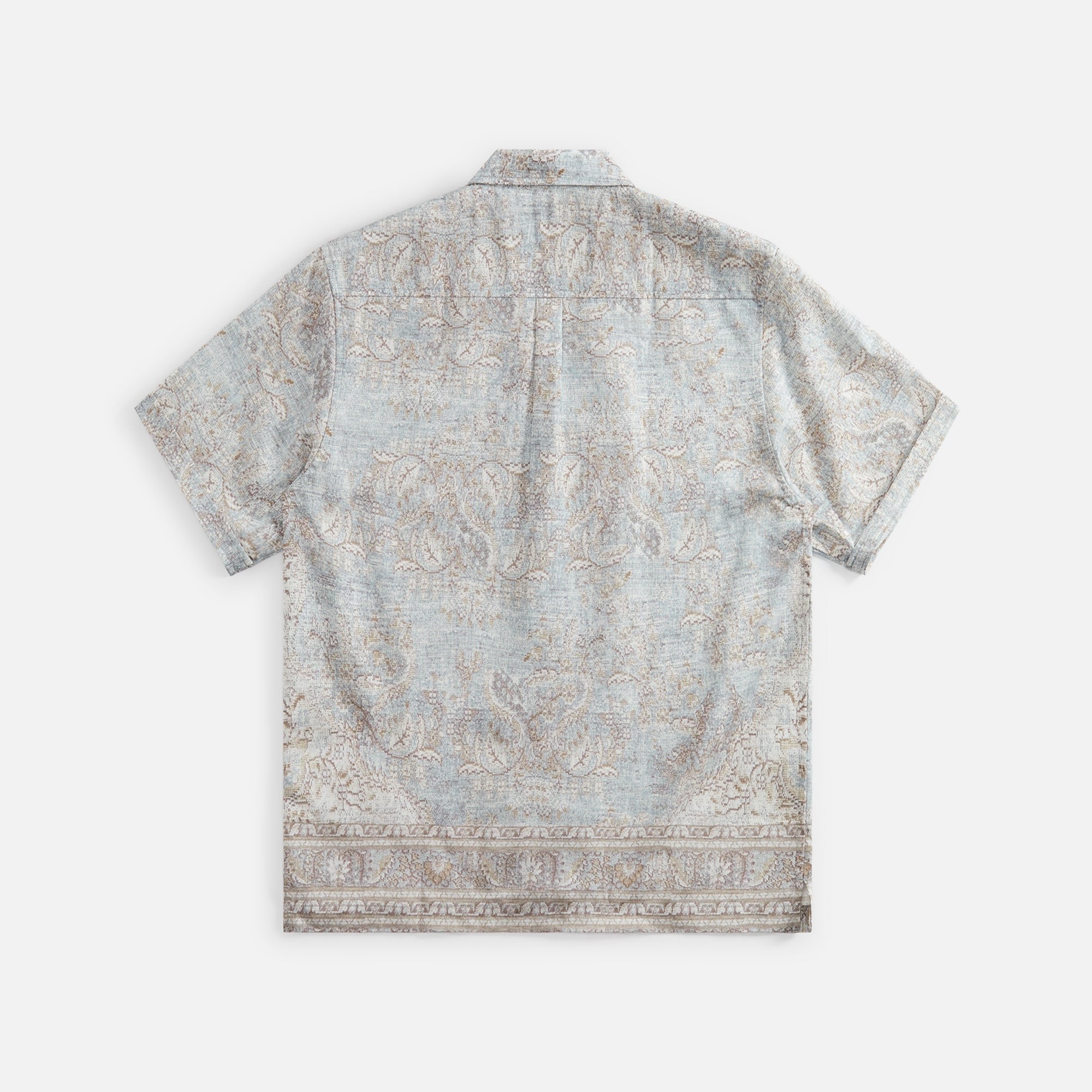 Stampd Rug Camp Collar Buttondown Rug Print V1 - Oatmeal Heather Grey / Beige