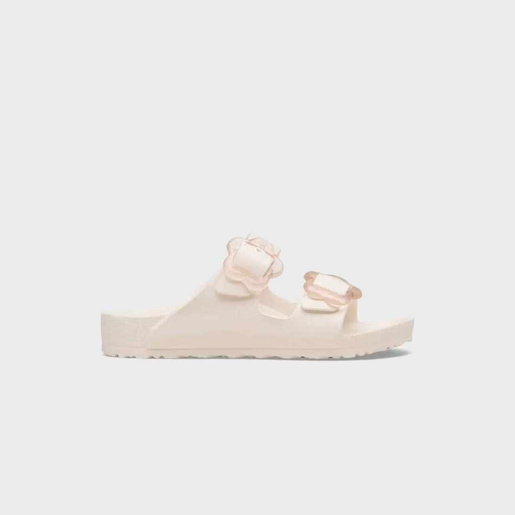 Birkenstock Kids Arizona EVA Flower Buckle - Eggshell