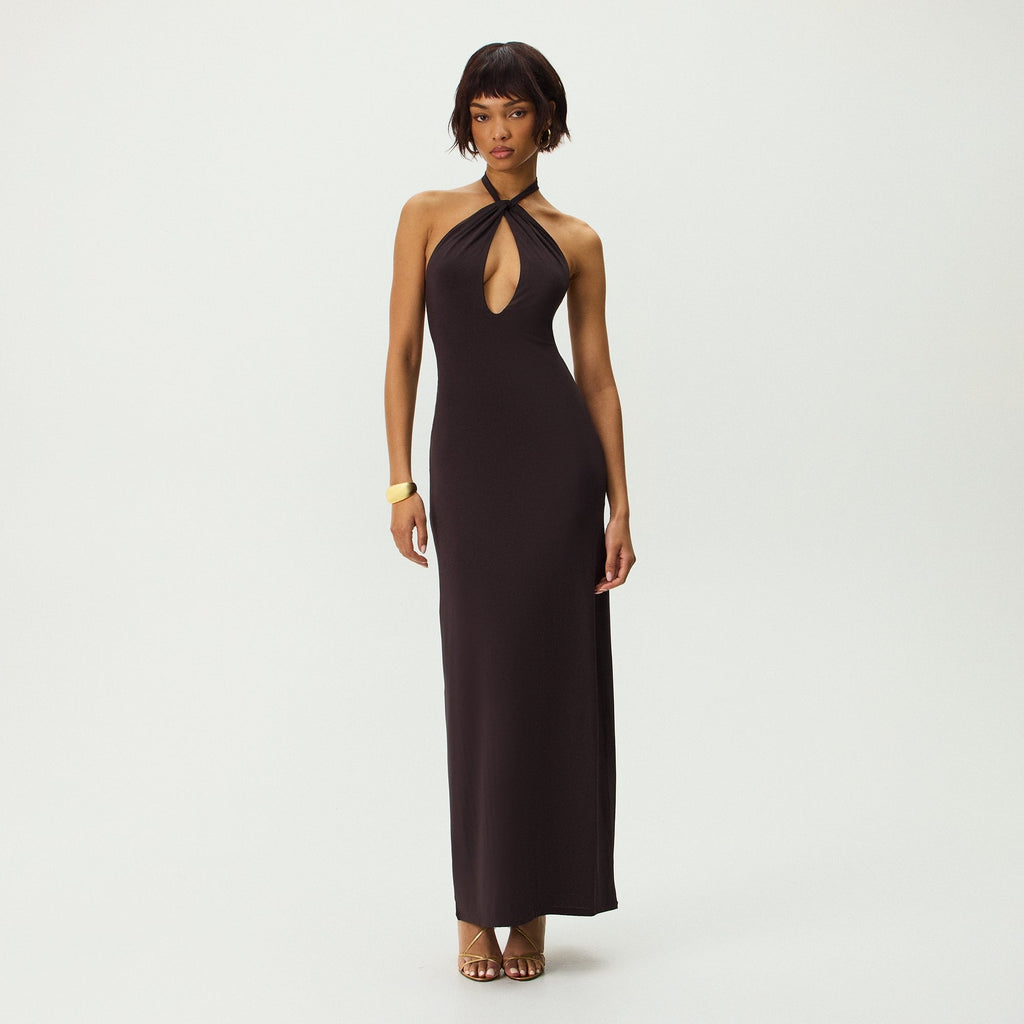 Kith Women Sasha Halter Maxi Dress - Incognito