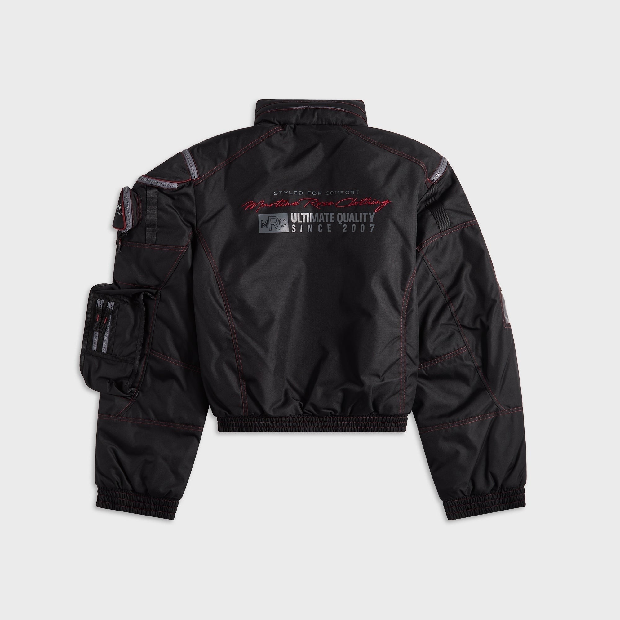 Martine Rose Bumbag Jacket - Black / Red