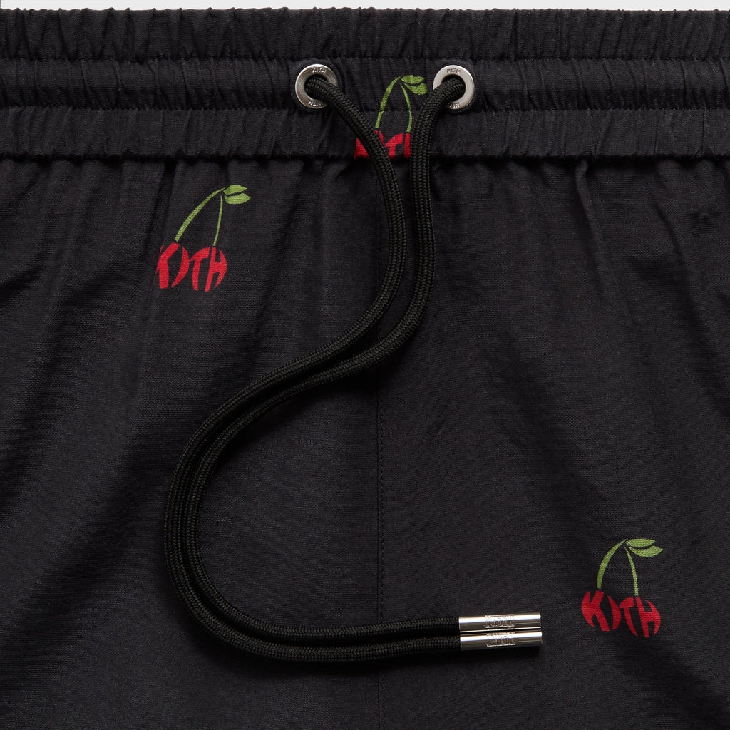 Kith Printed Cherry Cupro Linen Active Short - Black