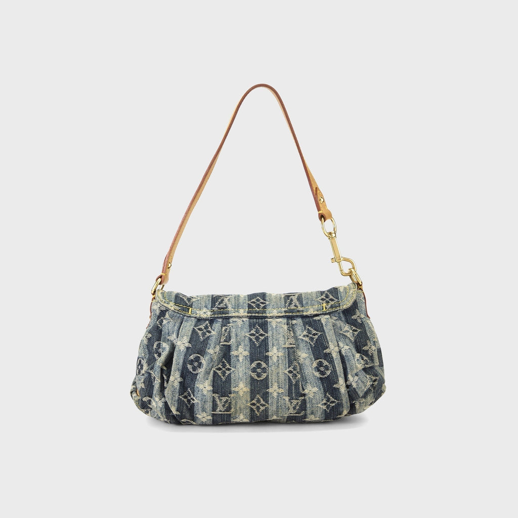 WGACA Louis Vuitton Mini Pleaty Raye Bag - Denim
