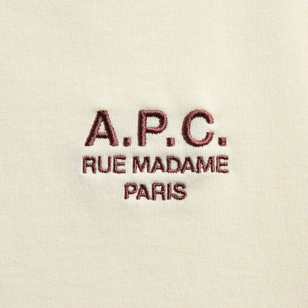 A.P.C. Standard Rue Madame Tee - Blanc / Terracotta