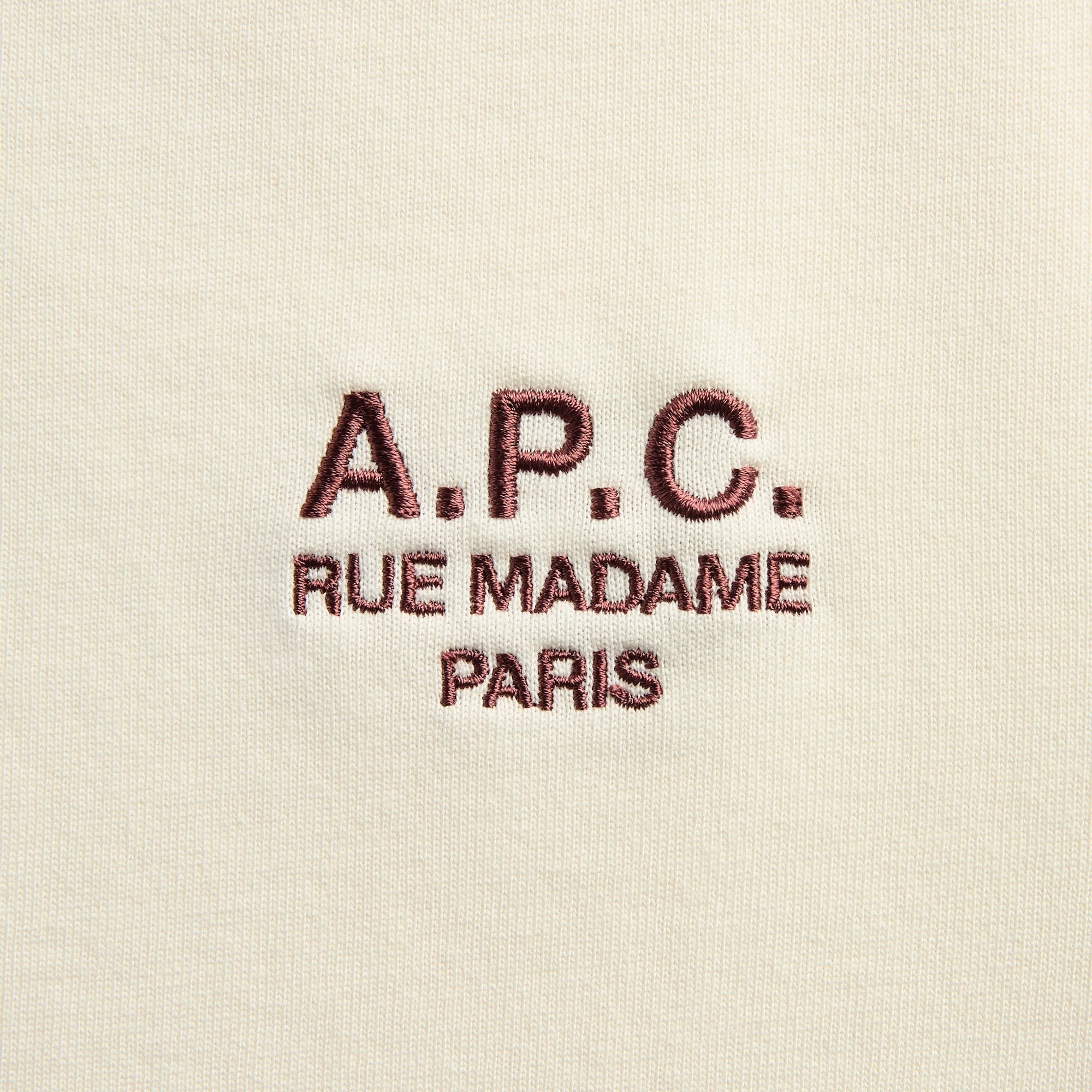 A.P.C. Standard Rue Madame Tee - Blanc / Terracotta