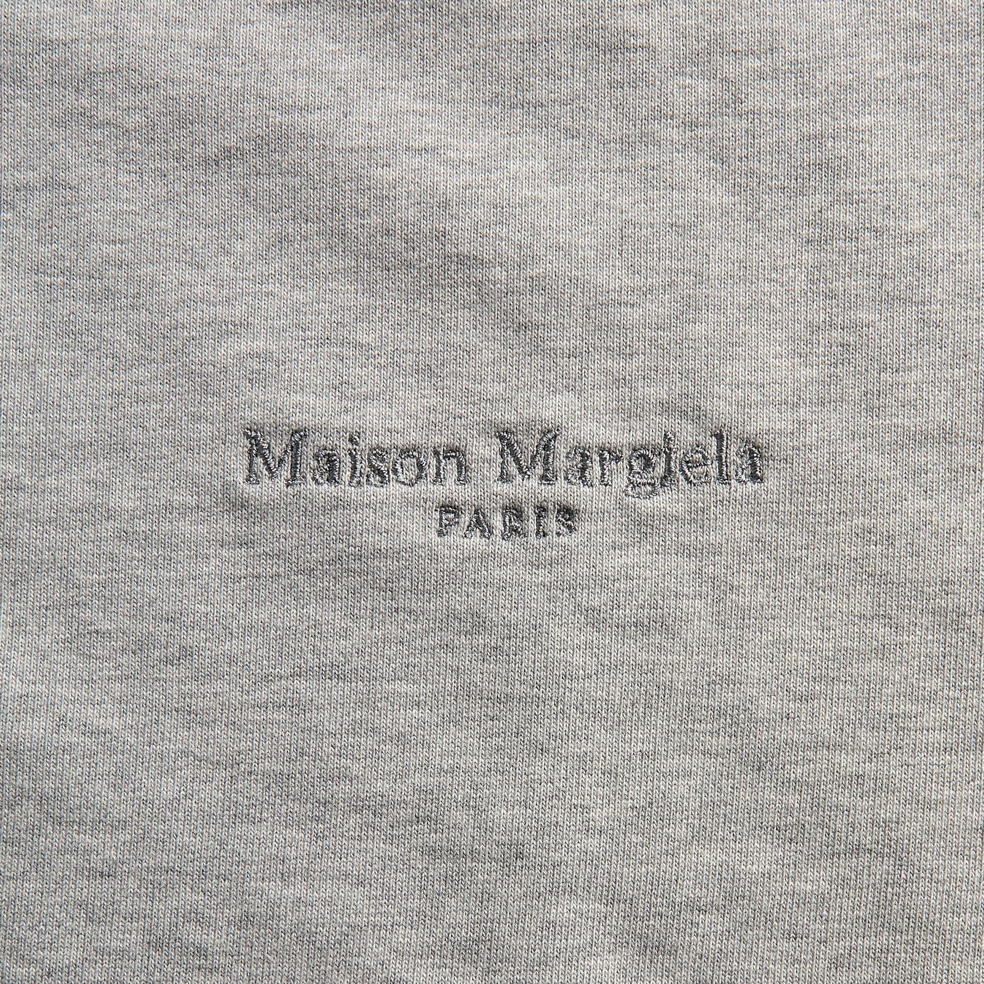 Maison Margiela Zipped Hooded Sweatshirt - Grey Melange