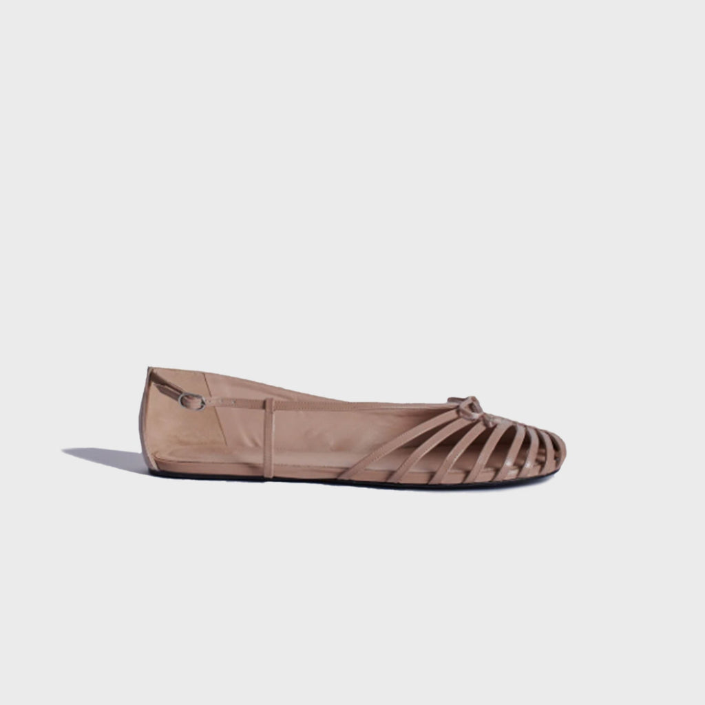 ABRA Double Shoe Flats - Beige