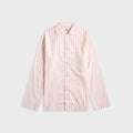 Tekla Cotton Poplin Pyjama Shirt - Hatty Stripes